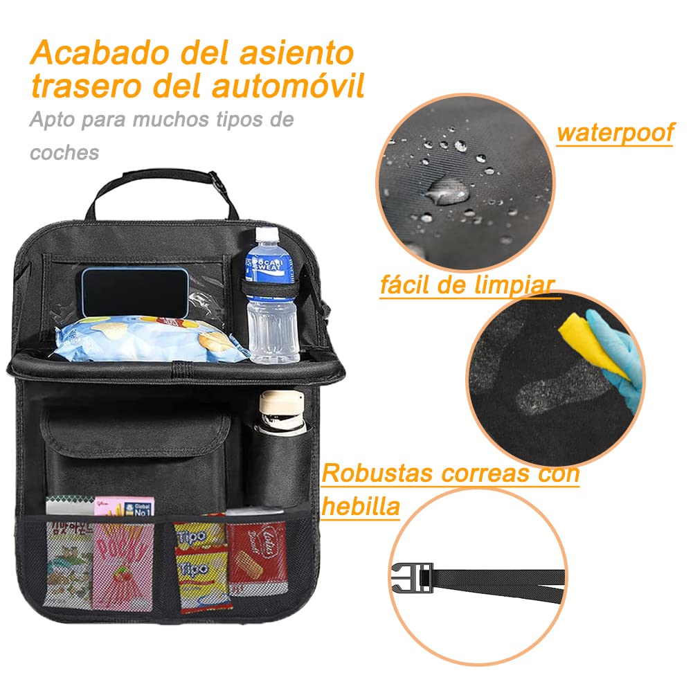 Organizador del Asiento Trasero del Coche con Soporte