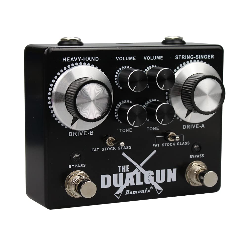 Demonfx Dual Gun 2 canales Blues/Rock Overdrive numerosas opciones de juego rápido de EE.UU
