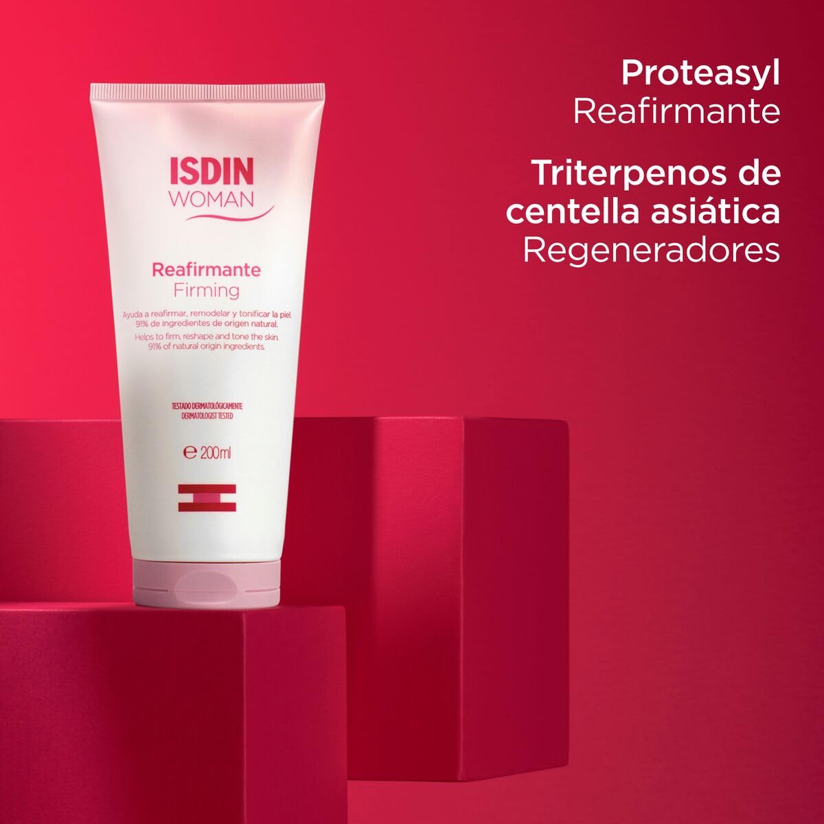 ISDIN Woman Crema Reafirmante Aceite Rosa Mosqueta 200ml | Flacidez Post Embarazo