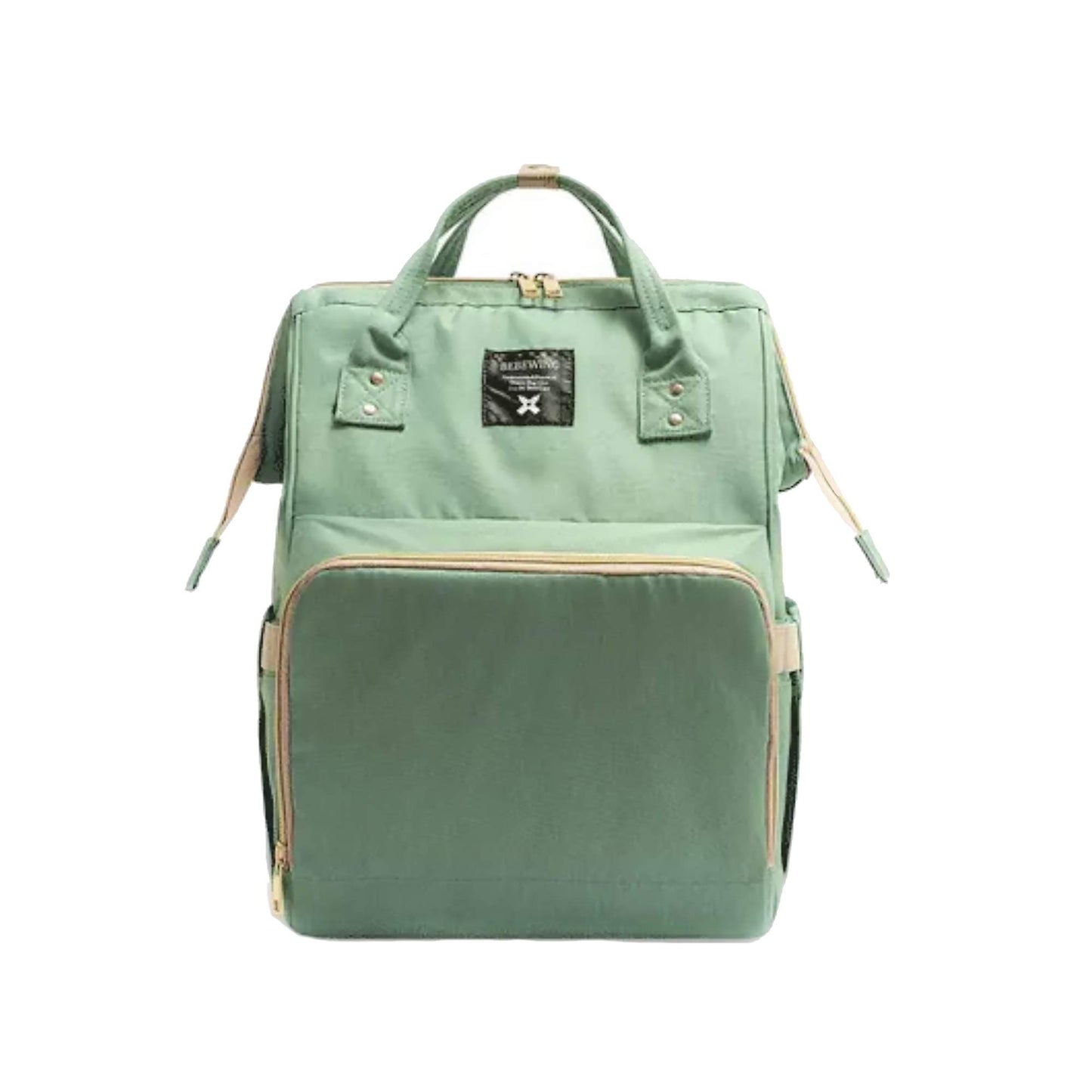 MONZÒ, Mochila Pañalera Multifuncional, Organizador para Viaje (VERDE)