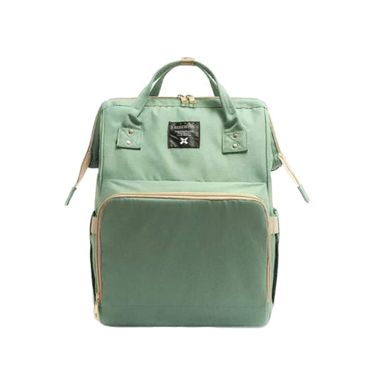 Mochila Pañalera MONZÒ Verde Multifuncional para Viaje