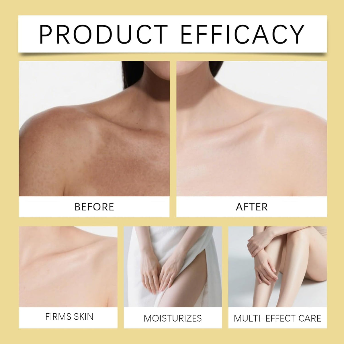 RUIAO 3PC Body Oil, De Rápida Absorción, no Grasoso, Contiene Extracto de Rosa para Tensar la Piel, Lujoso Regalo de Spa.
