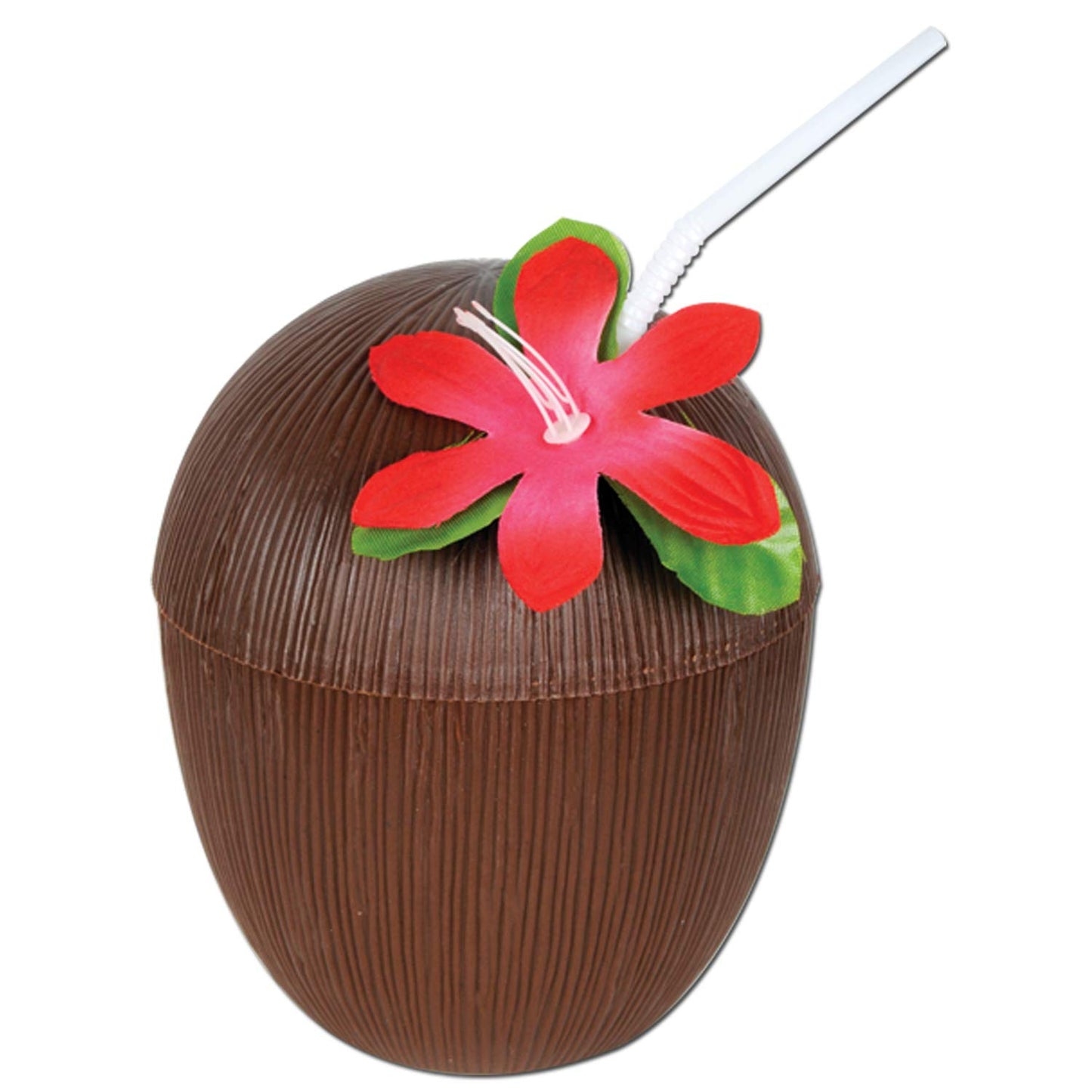 Beistle 50836 Plastic Coconut Cup, Brown