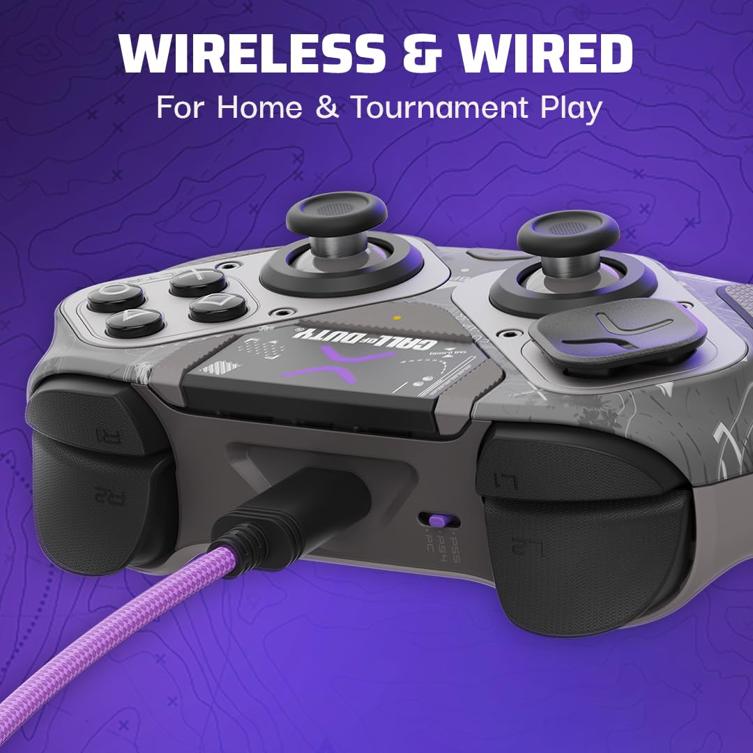 Controlador Inalámbrico PDP Victrix Pro BFG para PS5 PS4 PC Modular Esports en Negro para Gaming Profesional