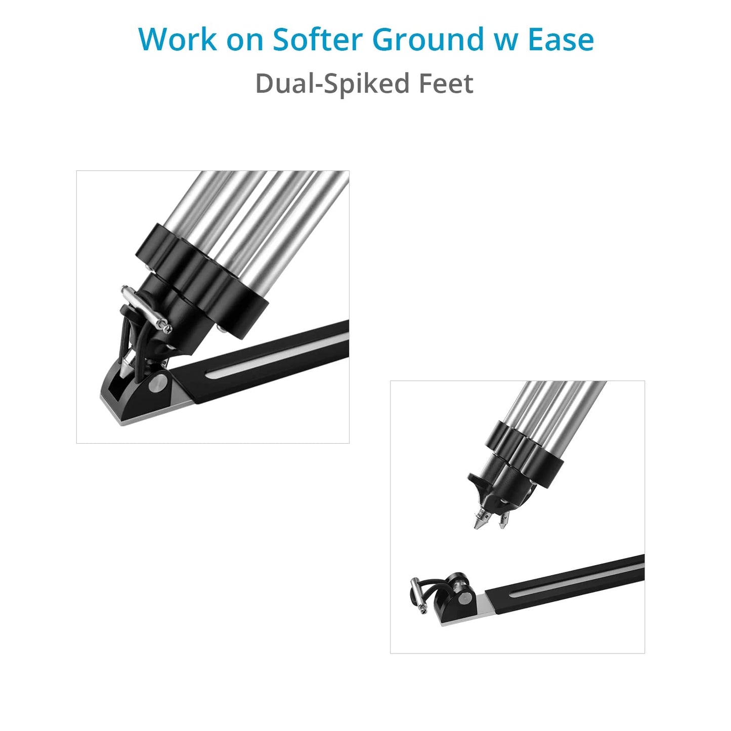 Trípode PROAIM HD de Alta Resistencia Mitchell Negro con Esparcidor de Aluminio para Cámara de Bebé