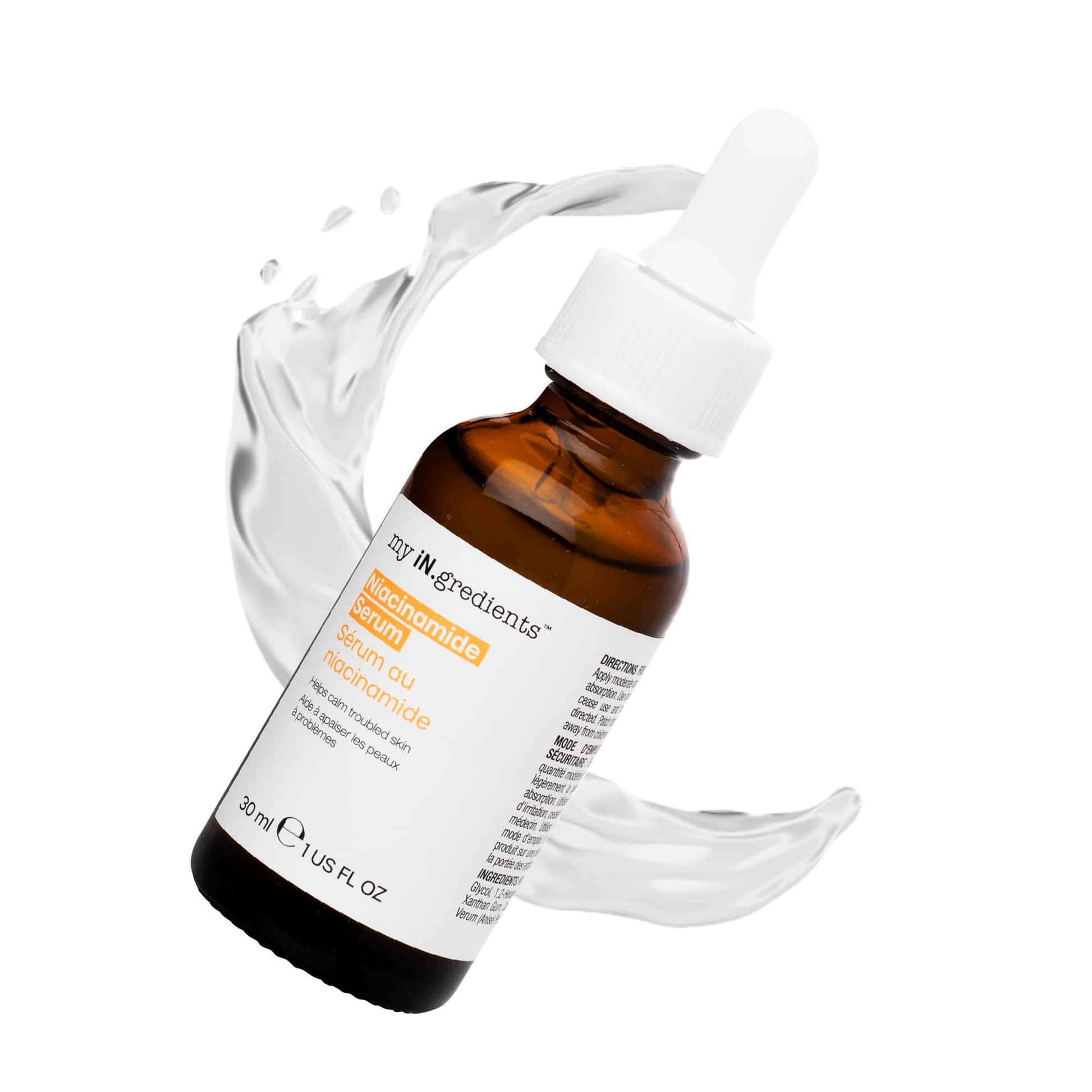 MY INGREDIENTS, Sérum de Niacinamida, Reduce la Apariencia de los Poros Grandes, Protege la Piel, 30 ml