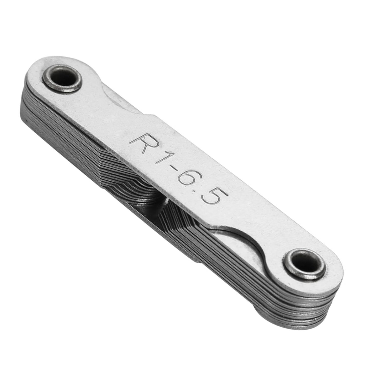 Herramienta de medición de radio, calibre de acero inoxidable duradero, útil para que los maquinistas midan el radio de un objeto (R1-6,5 mm)