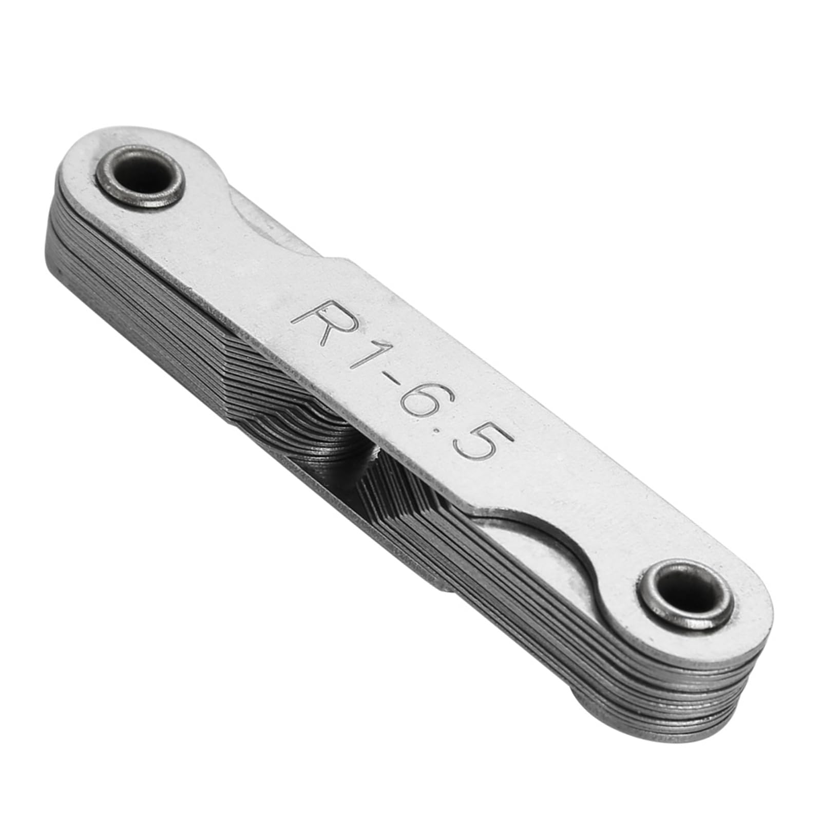 Herramienta de medición de radio, calibre de acero inoxidable duradero, útil para que los maquinistas midan el radio de un objeto (R1-6,5 mm)