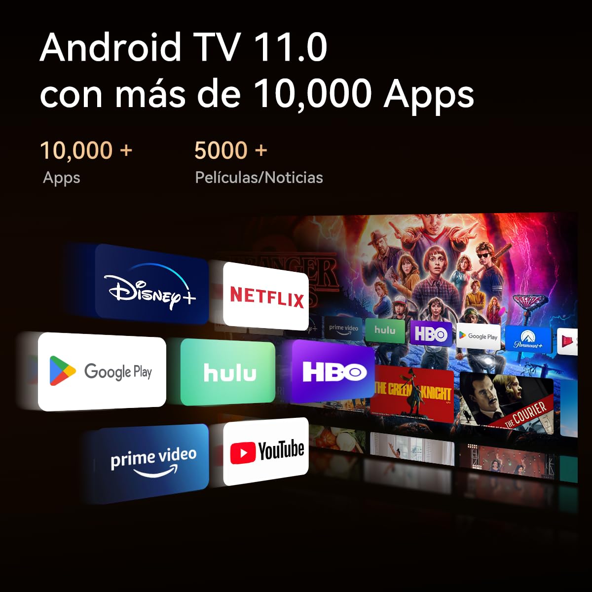 Proyector Wanbo Mozart 1 Pro Blanco Compatibilidad 4K Android TV 11.0 WiFi Bluetooth 900 Lúmenes ANSI Enfoque Automático