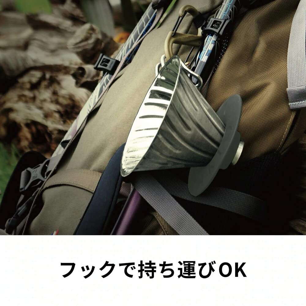 Hario Outdoor V60 - Gotero de metal, color plateado 02