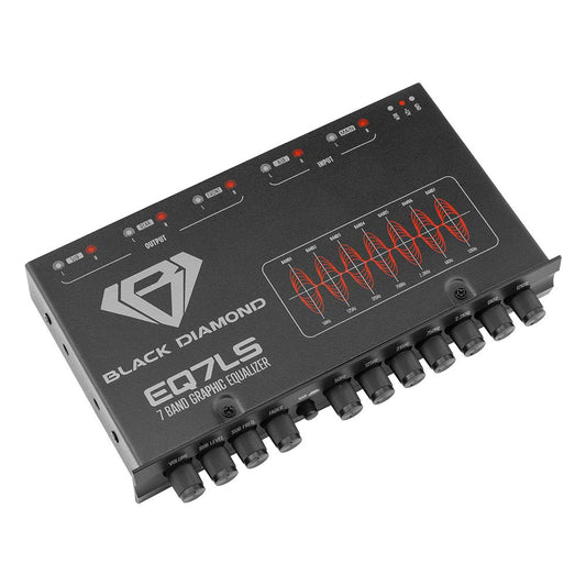 BLACK DIAMOND EQ7LS: Ecualizador gráfico de 7 Bandas con sección de Control de subwoofer