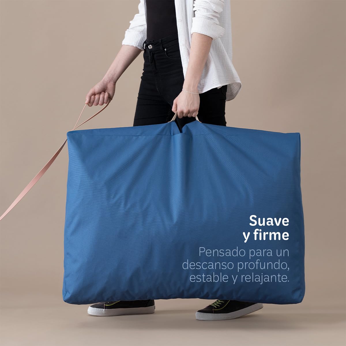 Cama Antiestrés de Foam ESQUIMAL Azul Lavable para Mascota