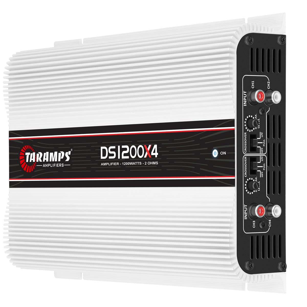 Amplificador de Audio para Coche Taramps DS 1200 x 4 2 Ohmios 4 Canales 1200 Vatios RMS Clase D Rango Completo