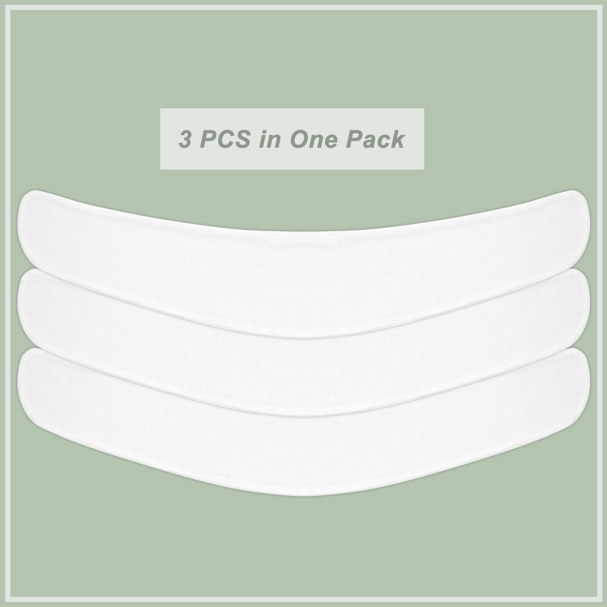 KimYoung - Forro de abdomen para erupciones sudoríparas, almohadillas para orejas de sudor debajo del vientre para doblar la piel, Blanco, X-Large