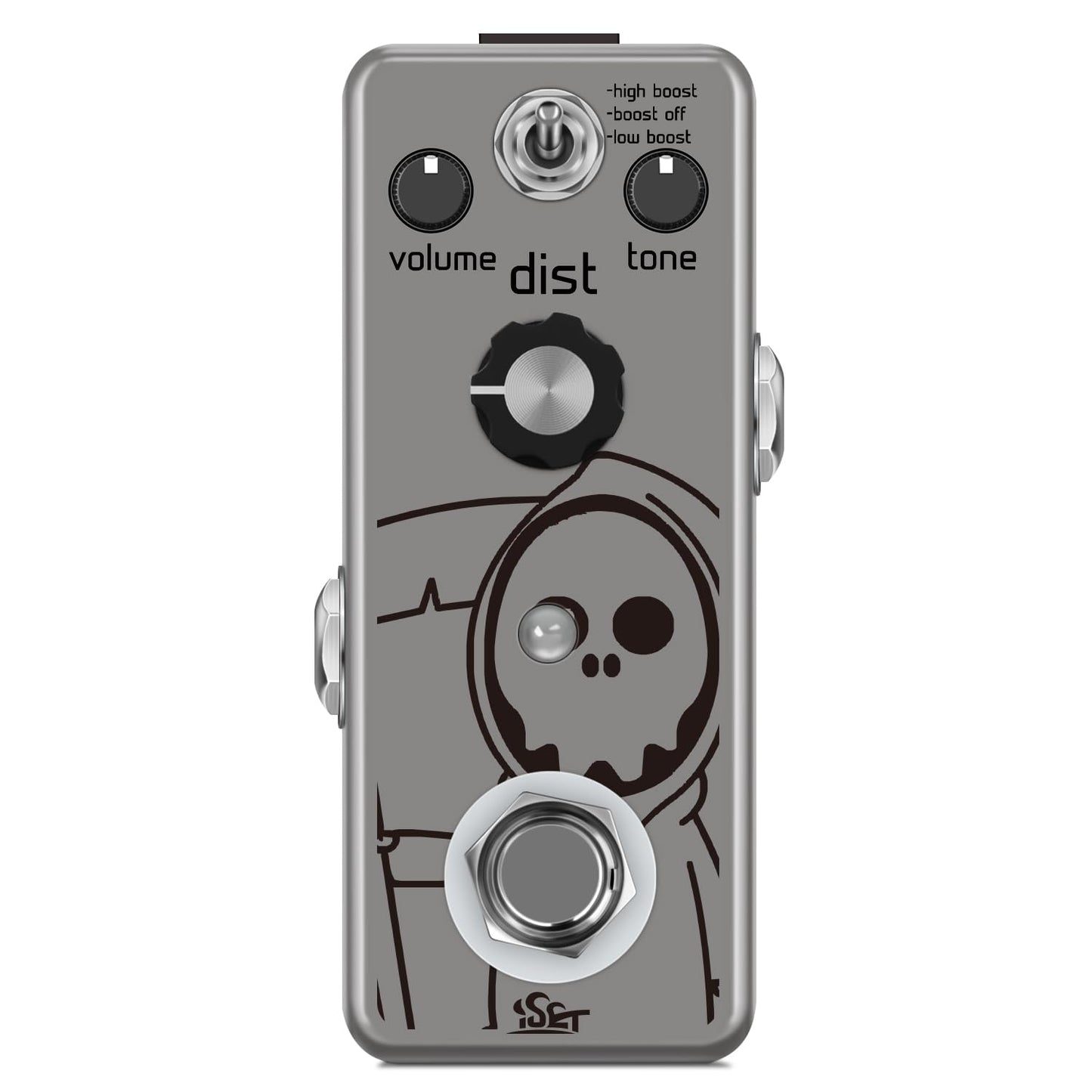 ISET Grim - Pedal de guitarra de metal pesado para guitarra eléctrica, bajo True Bypass