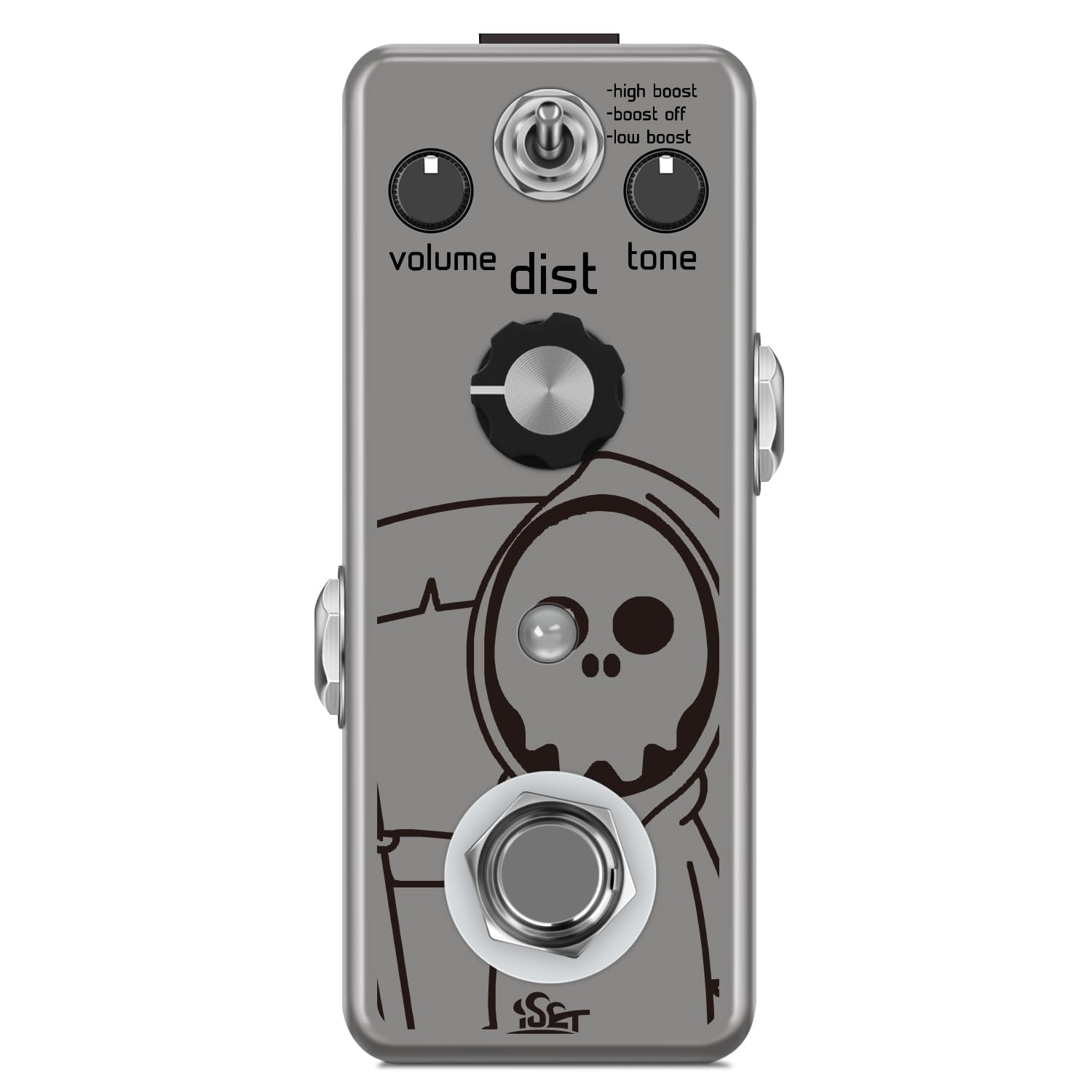 ISET Grim - Pedal de guitarra de metal pesado para guitarra eléctrica, bajo True Bypass