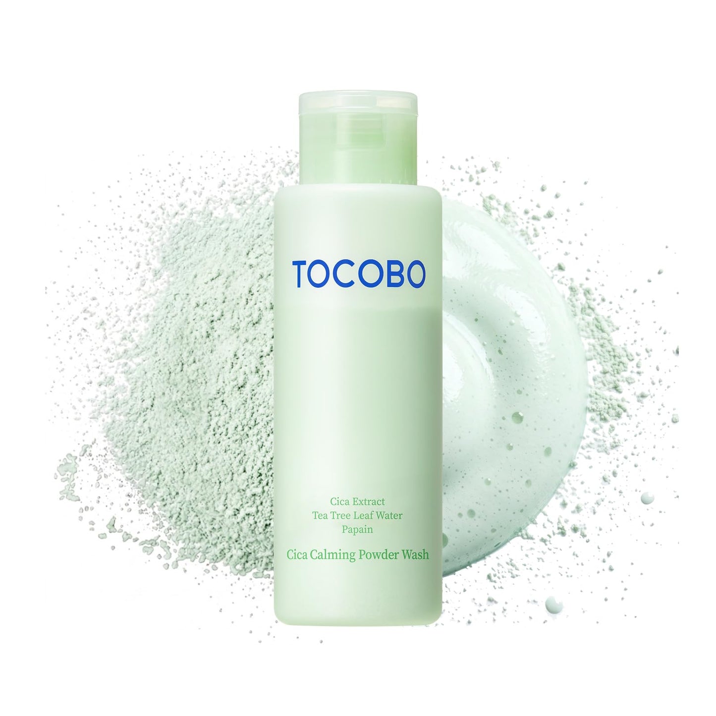 TOCOBO Cica Calming Powder Wash 50 g Limpiador Facial en Polvo Calmante y Exfoliante Suave