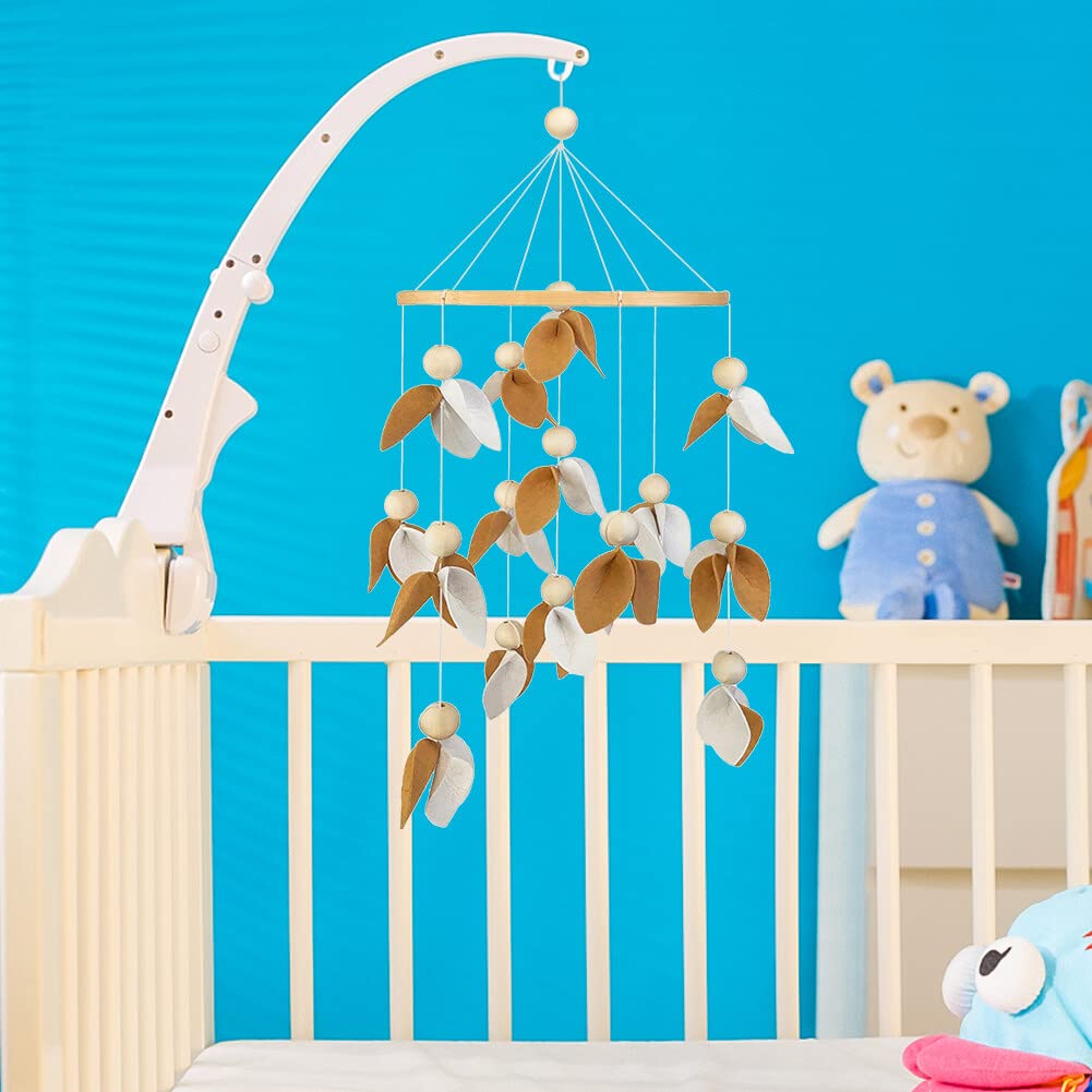 Lindo móvil para cuna con brazo móvil para cuna de bebé, soporte móvil para cuna de bebé, soporte móvil para cuna – Móvil neutro de género para decoración de guardería, accesorio móvil para cuna de bebé para decoración de guardería