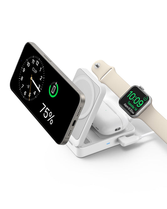 Estación de Carga Anker MagGo Negro Compatibilidad MagSafe para iPhone 15/14 y Apple Watch S9
