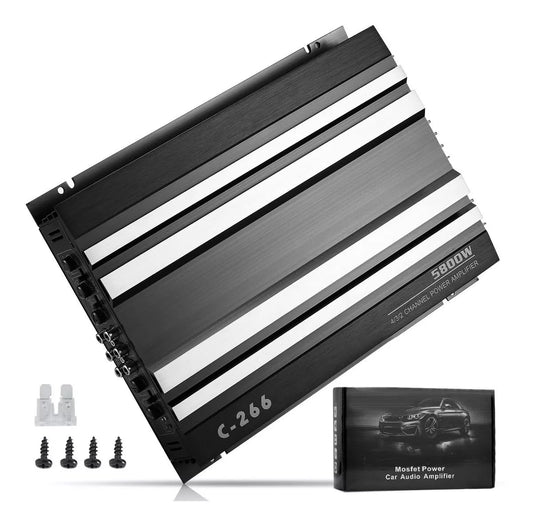 Amplificador de Poder D 5800w Audio 4 Canales para Auto