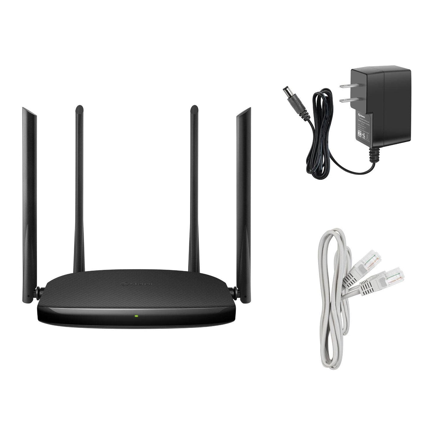 STEREN Repetidor/Router Wi-Fi, 2,4 GHz y 5 GHz (B/G/N/A/AC), hasta 30 m de Cobertura