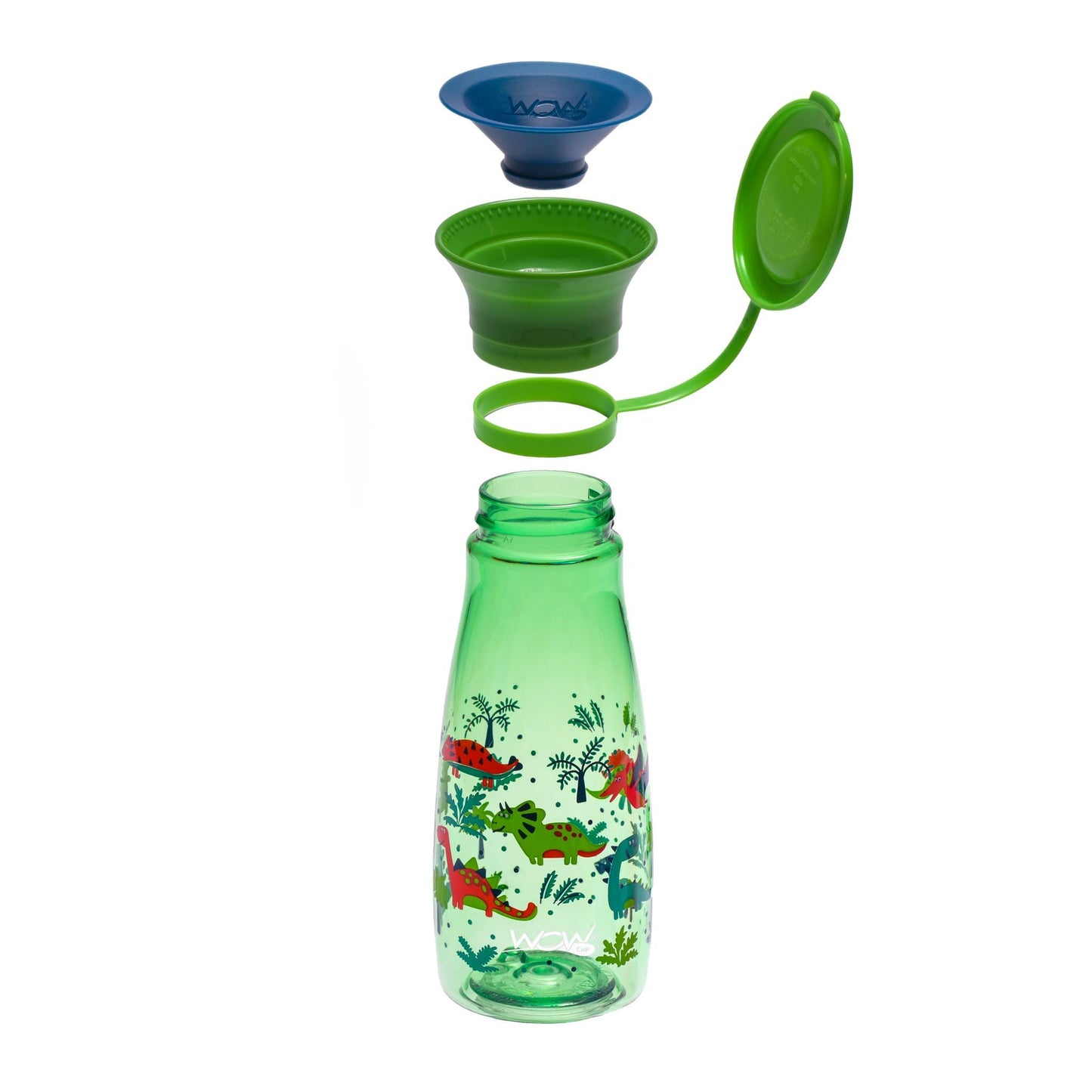Wow Cup Mini 360 - Taza para beber, 12 onzas, paquete de 2 (verde)