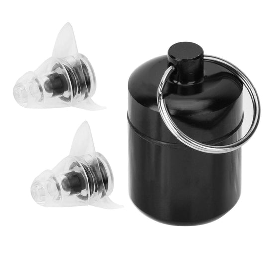 Tapones para los Oídos Alta Fidelidad Protección Auditiva Negro Reducción de Ruido 27dB para Concierto y Festival de Música