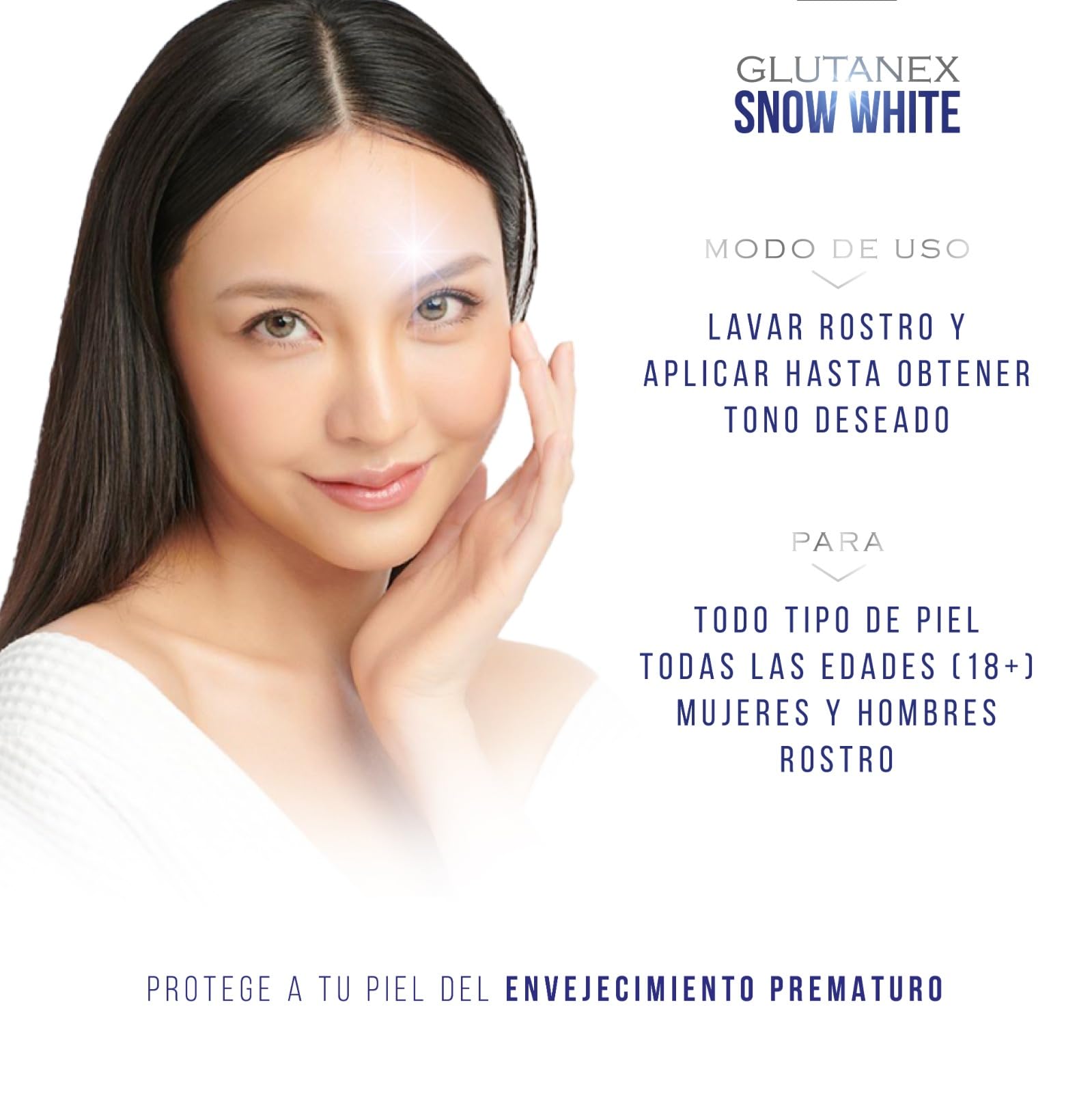 Glutanex™ Snow White CREMA ACLARANTE/Aclaramiento Instantáneo, Antioxidación, Despigmentación, Hidratación, Reducción Sebácea/De Corea del Sur