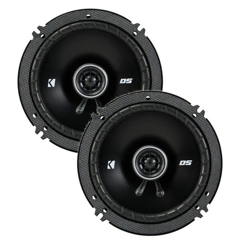 Kicker 43DSC69304 Serie D 6 x 9 Pulgadas, 360 W, 3 vías, Altavoces Dobles con 43DSC6504 de 6.5 Pulgadas, 240 W, 2 vías, 4 ohmios, Altavoces coaxiales de Audio para Coche