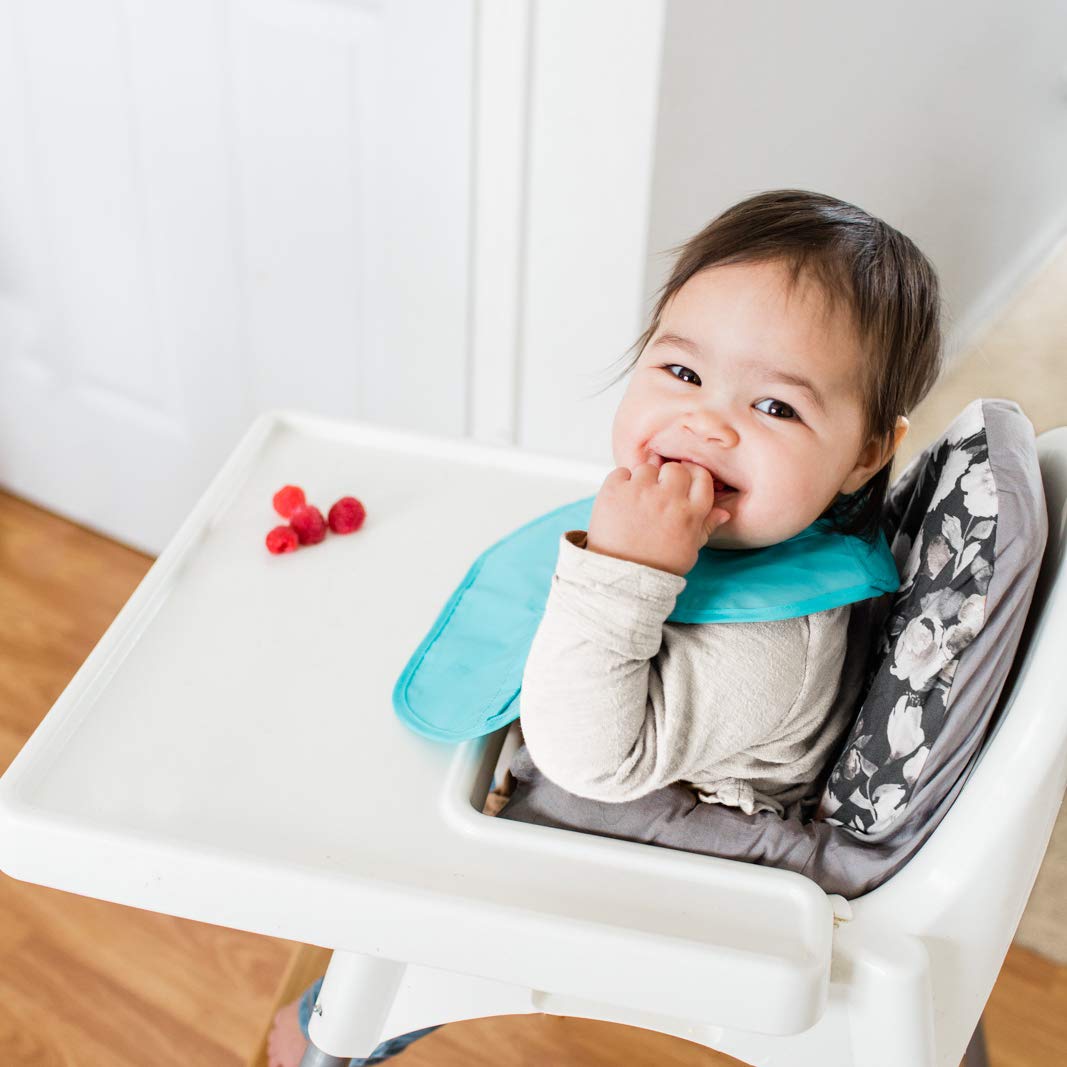 green sprouts Snap and Go baberos fáciles de llevar para bebé y niño (3 unidades) | Protección para comedores desordenados | Bolsillo invertido, fácil de limpiar
