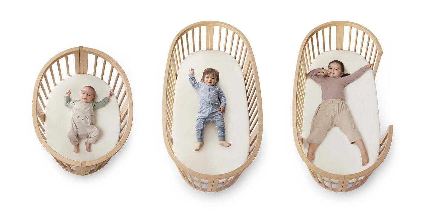Stokke Extensión de Cama para la Sleepi V3, Blanca - Convierte la Sleepi Mini en una Cama Sleepi - Extiende la Cama hasta 141 cm - para niños de hasta 5 años - El colchón se Vende por Separado