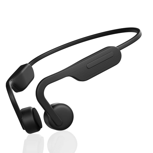Auriculares de Conducción Ósea Inalámbricos Bluetooth Negro con Carga Rápida Tipo C para Deporte