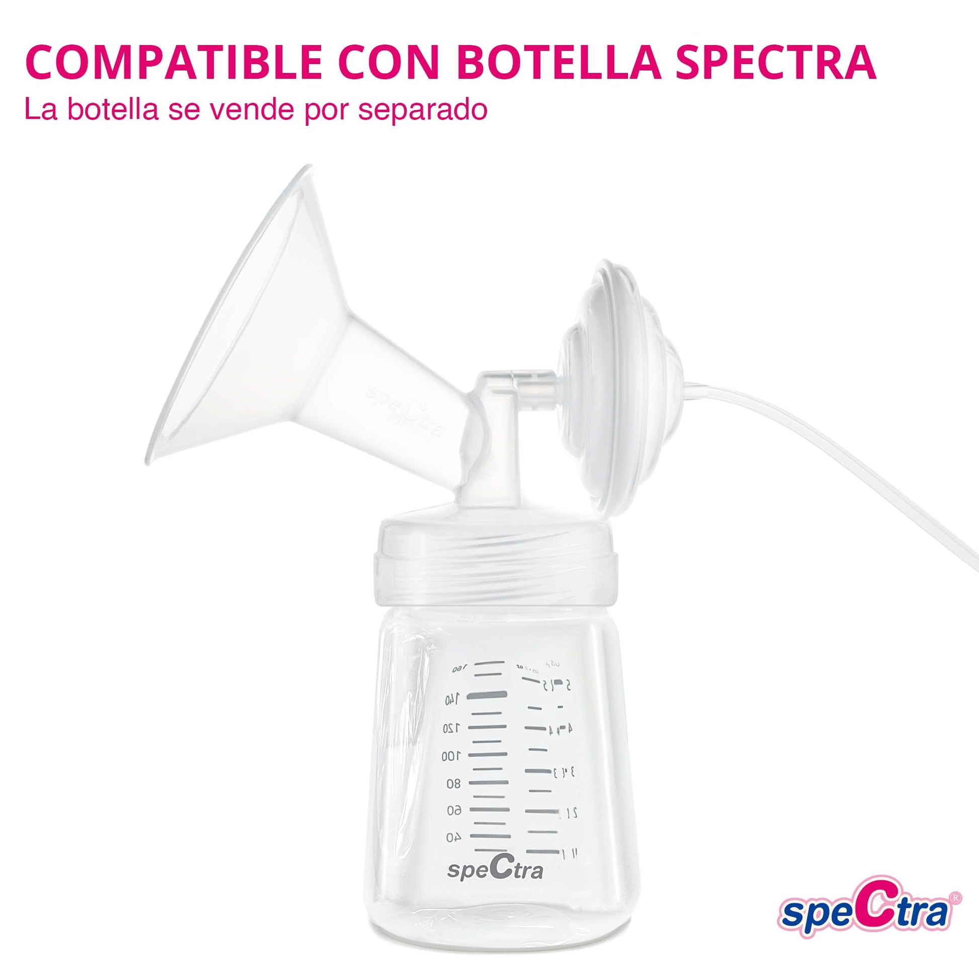 Set de Accesorios para Extractor de Leche Eléctrico Spectra 28mm Original y Libre de BPA