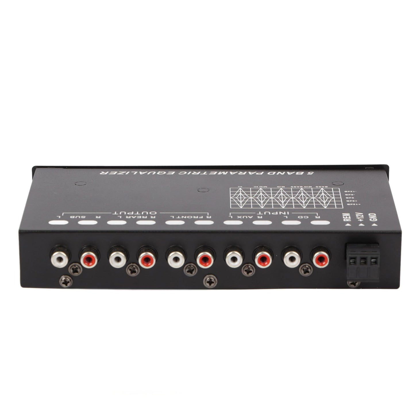 Amplificador de Coche EQ 5 Bandas Transmisión Estable Ajuste Preciso para Vehículo