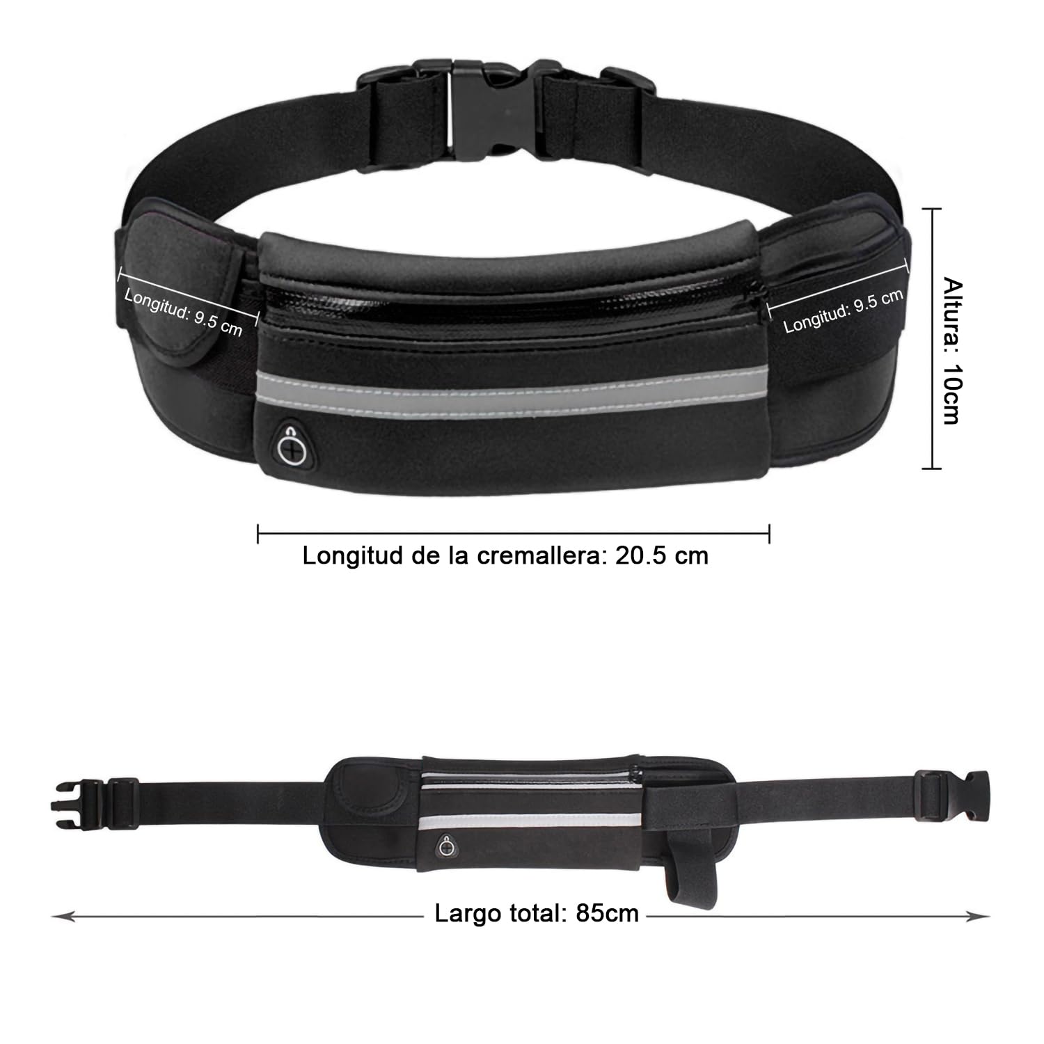 CHENGBAO Cangurera Hombre，Portátil Para Correr Cangurera Mujer，Impermeable Riñonera Hombre，Cangurera Para Correr (Rojo rosa negro)