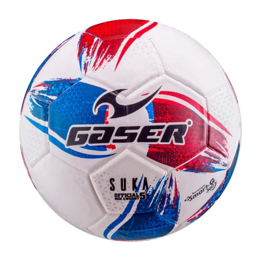 Gaser Balón de Fútbol Suka Azul Verde #5 (Azul y Rojo, 5)