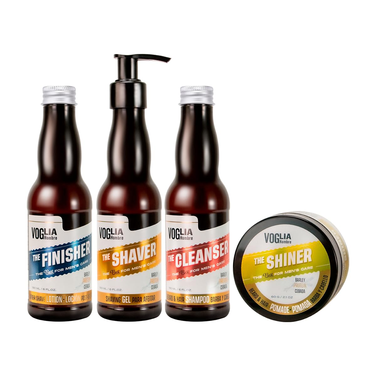 Kit para el Cuidado y Afeitado de la barba Voglia Hombre
