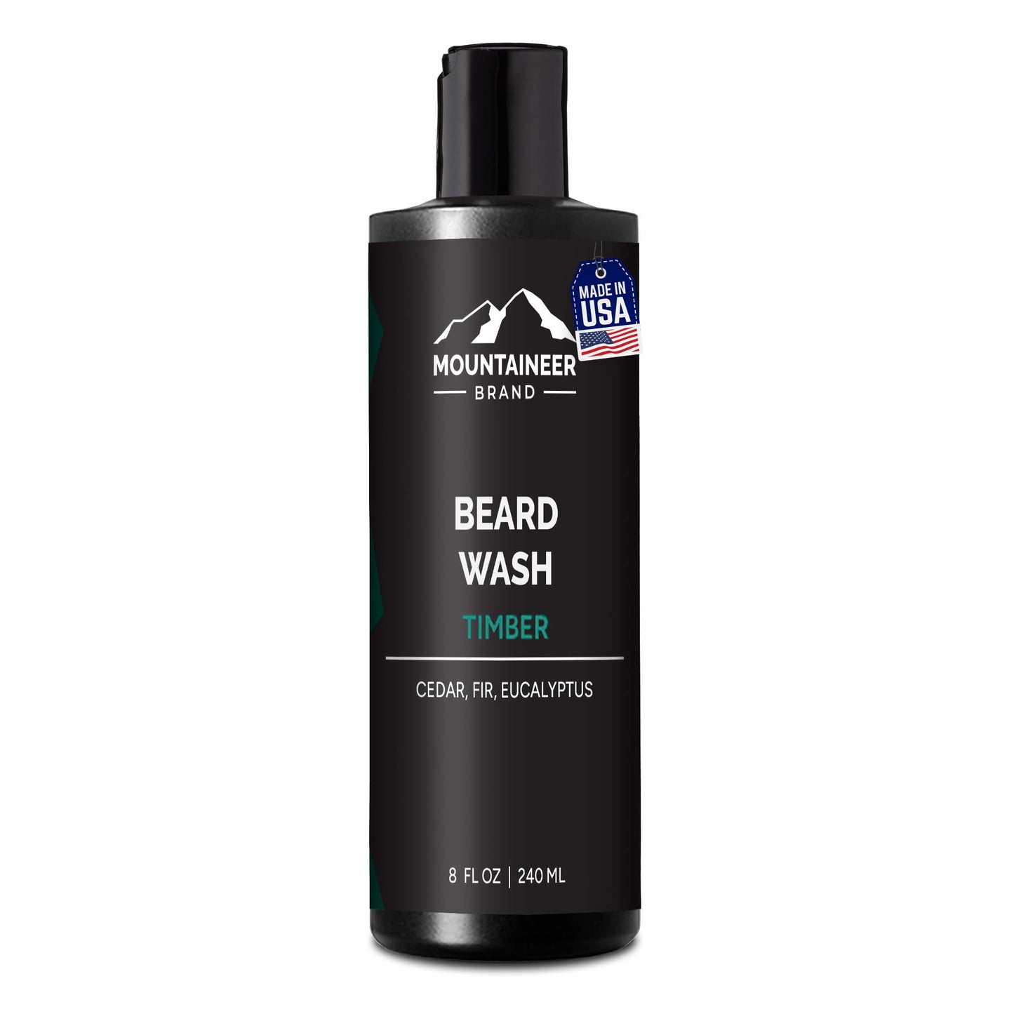Mountaineer Brand All-Natural Beard Wash WV Timber, 8 Ounce
