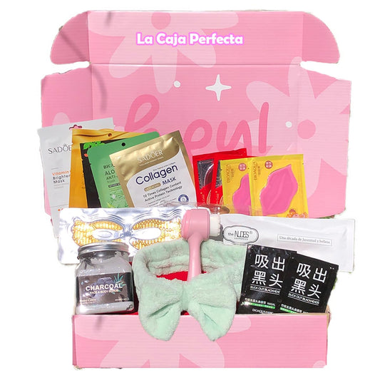 Kit de Cuidado Facial Completo: Descubre la Magia del Skincare con Nuestra Caja de Productos SKIN CARE para una Piel Radiante. Este KIT de SKIN CARE Incluye : (5) Mascarillas Faciales, (2)Mascarilla para puntos negros