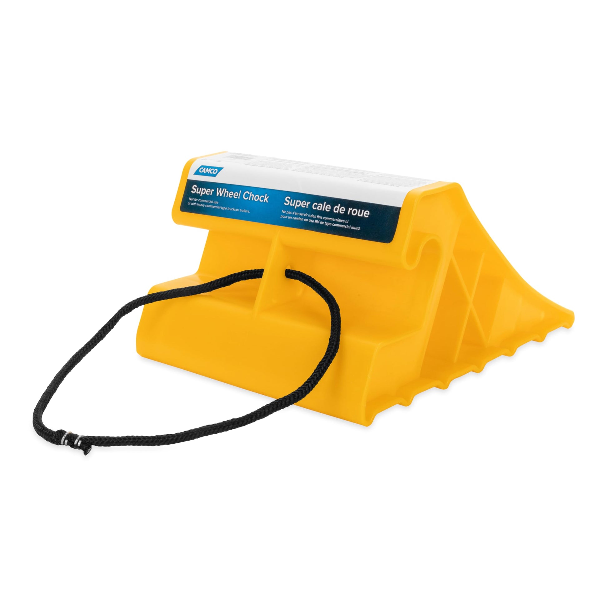 Camco 44432 Calzo para Rueda sin Cuerda, cuña Superruedas con Cuerda, 1 Paquete