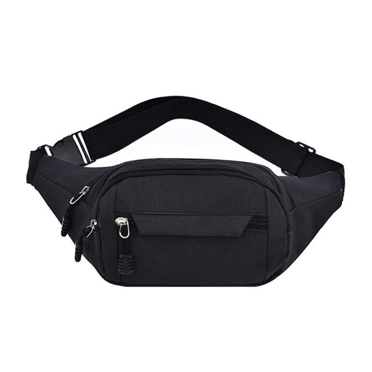 Cangurera Deportiva de Viaje, Cintura Pack Bolso de Paquete con Tela Impermeable de Amplia Capacidad, Fanny Pack, Running Belt, Travel Pouch para Hombre y Mujer(Negro)