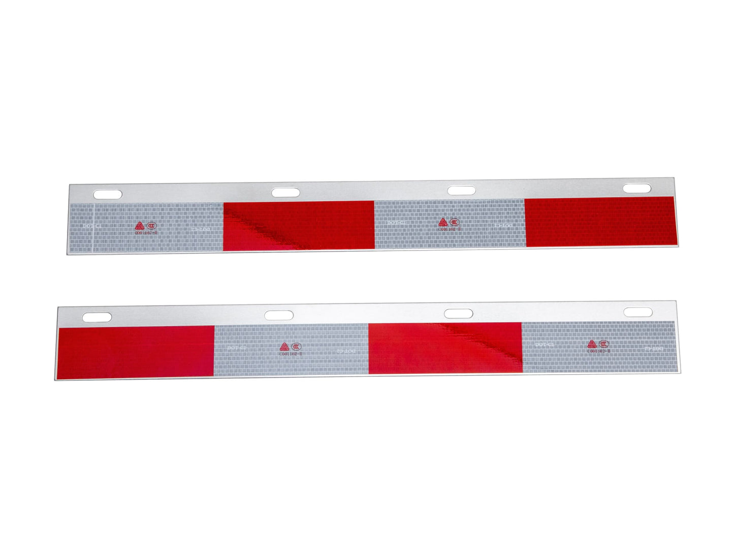 Aluminum Straight Mud Flap Strip Conspicuity Reflector Top Flap Plates
