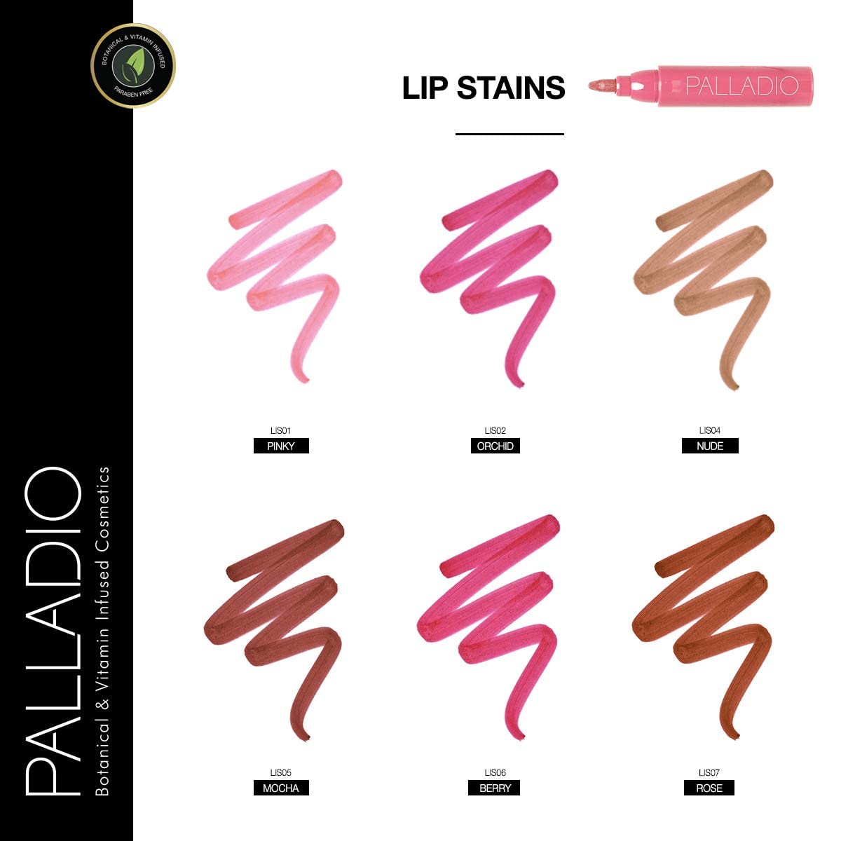 Tinte para Labios Palladio Mocha Cream Hidratante e Impermeable de Larga Duración