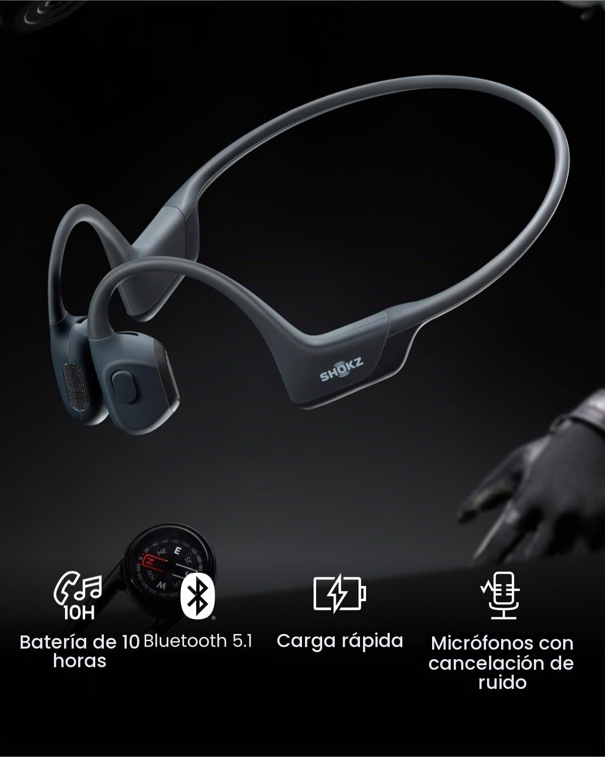 Auriculares Deportivos SHOKZ OpenRun Pro Azul Reacondicionados