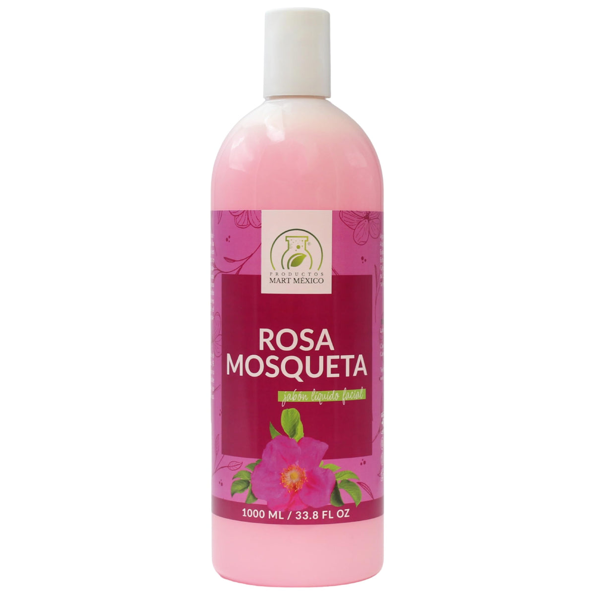 Jabón Líquido Facial Rosa Mosqueta 1 Litro Productos Mart Mexico