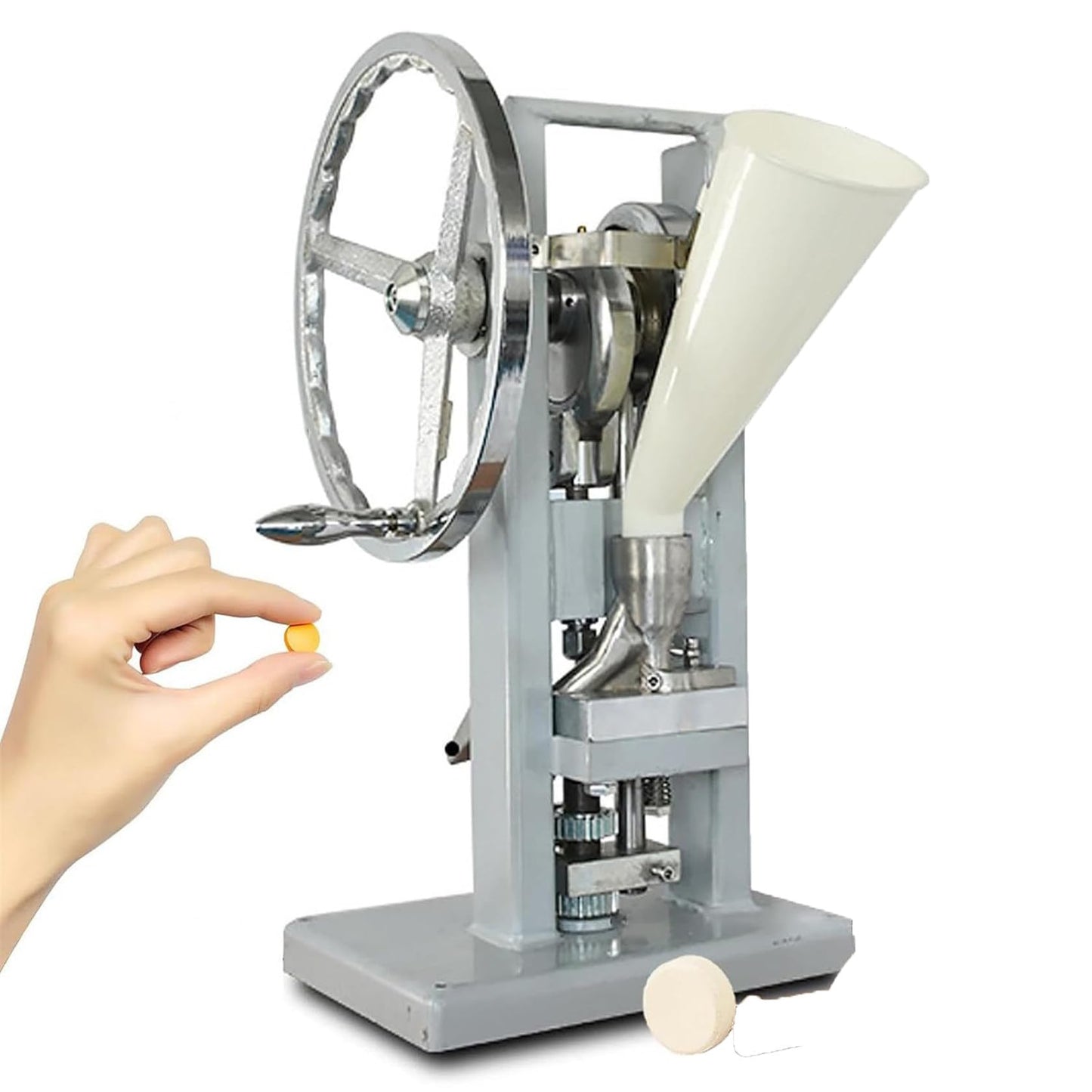Punzonadora Manual Para Tabletas Acero Inoxidable Espesor Ajustable de 0-6 Mm para Laboratorios y Uso en Casa