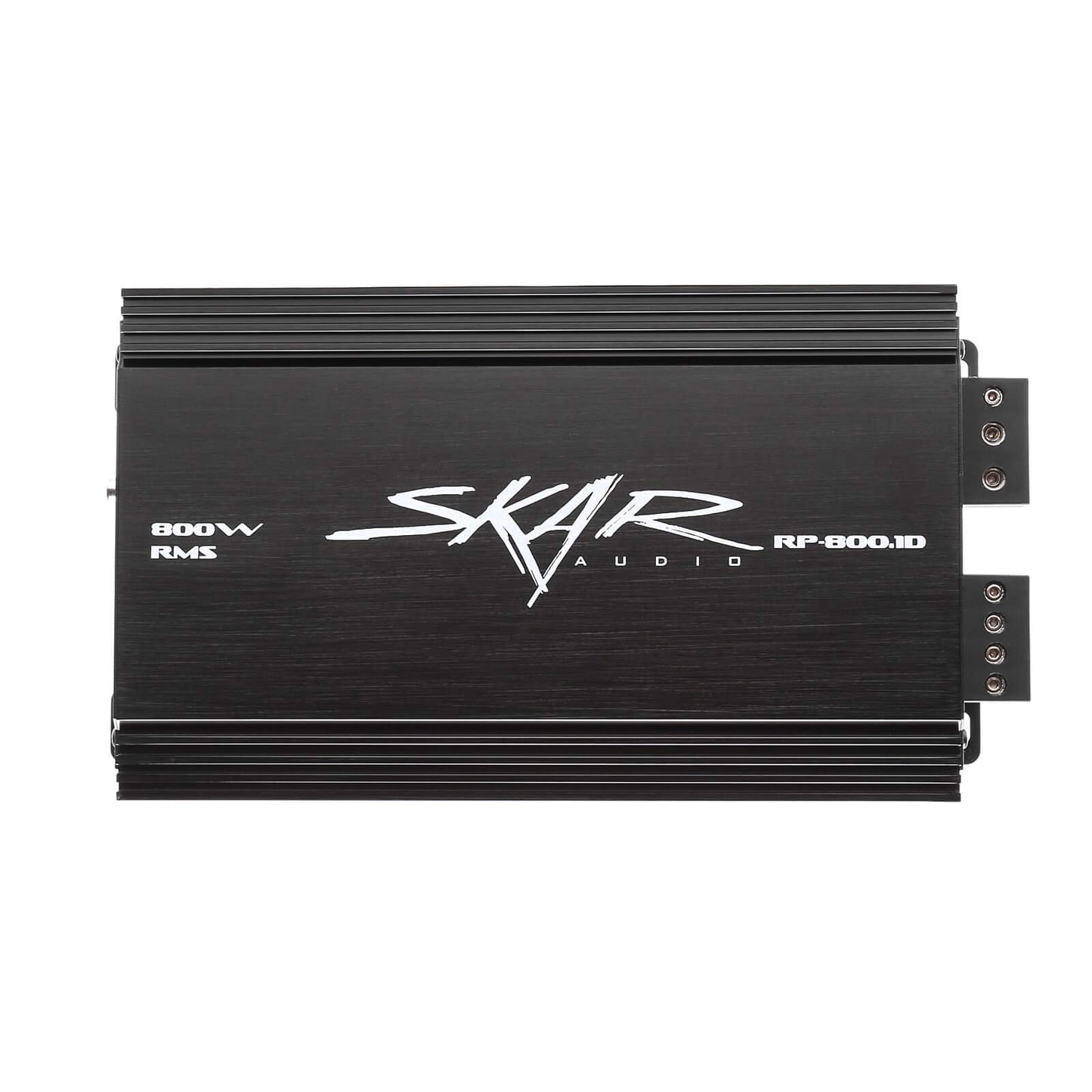 Skar Audio Single 8" Completo 1200 W Serie EVL Subwoofer Paquete de graves – Incluye caja cargada con amplificador
