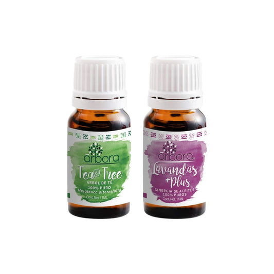 Kit de Aceites Esenciales Árbora Lavanda Tea Tree importados 100% Puros Calidad máxima Ambiente relajante 11 ml
