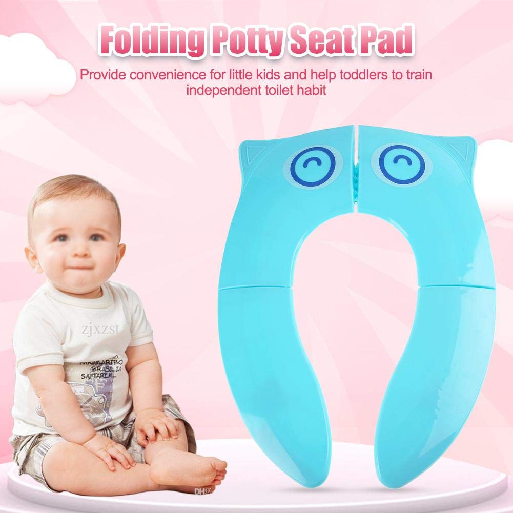 Cojín de Asiento para Ir Al Baño, Asiento para Ir Al Baño Portátil Plegable, para Niños Cojín Portátil de Viaje, Entrenamiento de Inodoro, Antideslizante
