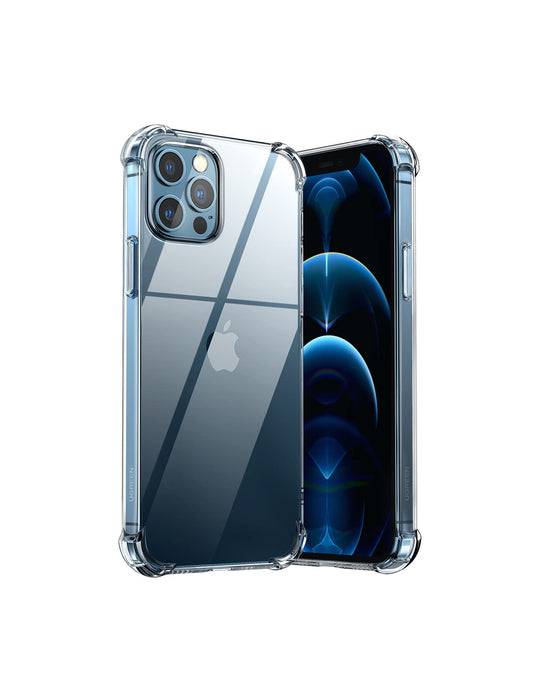 Funda Transparente UGREEN para iPhone 12/12 Pro de 6.1 Pulgadas con Protección de Absorción de Choque y Cojín en Esquinas
